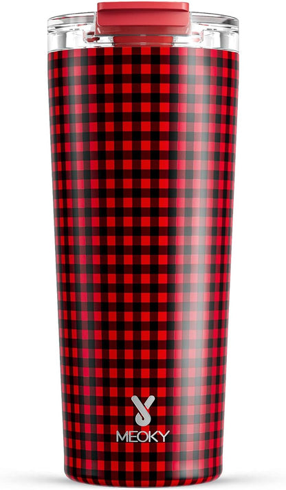 24 oz Insulated Travel Coffee Mug: Leak Proof Lid, Sea | Stainless Steel Coffee Tumbler, Keeps Hot for 8 Hours or Cold for 24 Hours, Fits in Car Cup Holder, BPA Free