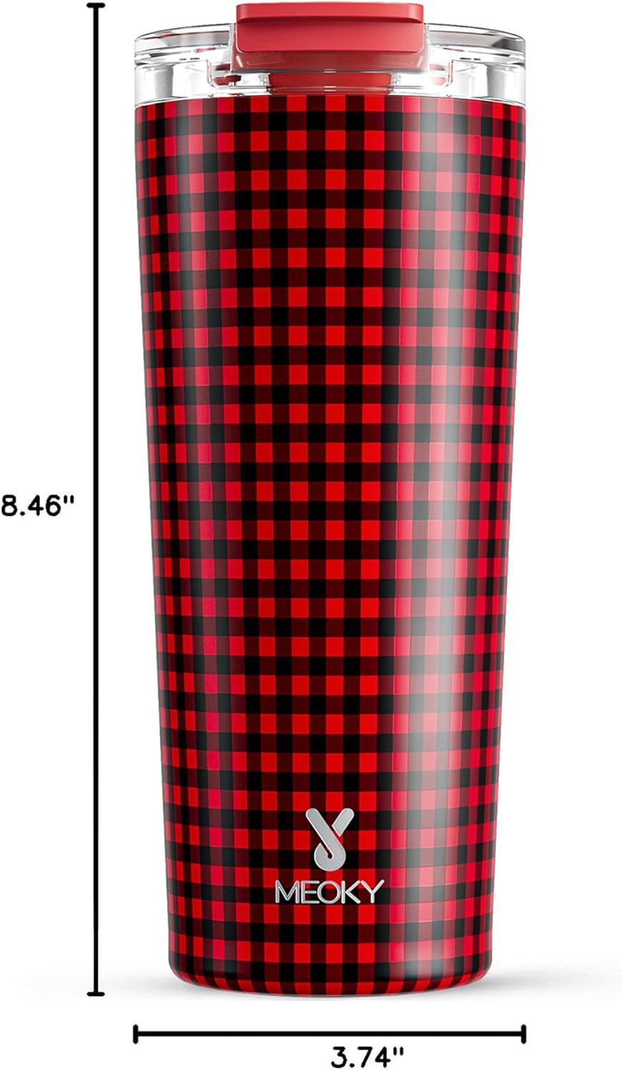 24 oz Insulated Travel Coffee Mug: Leak Proof Lid, Sea | Stainless Steel Coffee Tumbler, Keeps Hot for 8 Hours or Cold for 24 Hours, Fits in Car Cup Holder, BPA Free