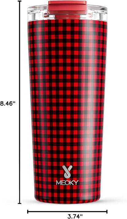 24 oz Insulated Travel Coffee Mug: Leak Proof Lid, Sea | Stainless Steel Coffee Tumbler, Keeps Hot for 8 Hours or Cold for 24 Hours, Fits in Car Cup Holder, BPA Free