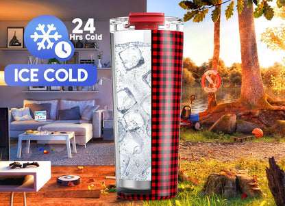24 oz Insulated Travel Coffee Mug: Leak Proof Lid, Sea | Stainless Steel Coffee Tumbler, Keeps Hot for 8 Hours or Cold for 24 Hours, Fits in Car Cup Holder, BPA Free