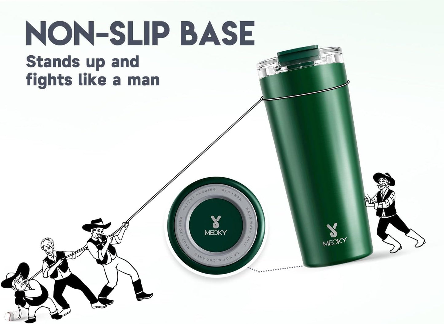 24 oz Insulated Travel Coffee Mug: Leak Proof Lid, Sea | Stainless Steel Coffee Tumbler, Keeps Hot for 8 Hours or Cold for 24 Hours, Fits in Car Cup Holder, BPA Free