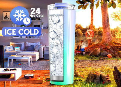 24 oz Insulated Travel Coffee Mug: Leak Proof Lid, Sea | Stainless Steel Coffee Tumbler, Keeps Hot for 8 Hours or Cold for 24 Hours, Fits in Car Cup Holder, BPA Free
