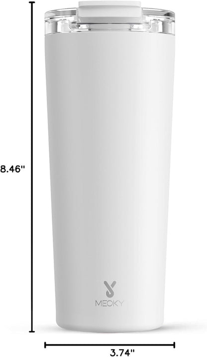 24 oz Insulated Travel Coffee Mug: Leak Proof Lid, Sea | Stainless Steel Coffee Tumbler, Keeps Hot for 8 Hours or Cold for 24 Hours, Fits in Car Cup Holder, BPA Free