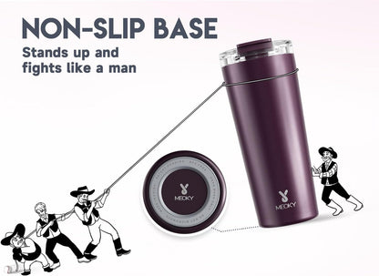24 oz Insulated Travel Coffee Mug: Leak Proof Lid, Sea | Stainless Steel Coffee Tumbler, Keeps Hot for 8 Hours or Cold for 24 Hours, Fits in Car Cup Holder, BPA Free