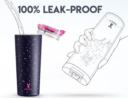 24 oz Insulated Travel Coffee Mug: Leak Proof Lid, Sea | Stainless Steel Coffee Tumbler, Keeps Hot for 8 Hours or Cold for 24 Hours, Fits in Car Cup Holder, BPA Free