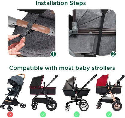 UPF 50+ UV Protection Stroller Sun Shade - Universal Cover With See Through, Waterproof and Breathable Extender, Baby Sun Protection Accessories