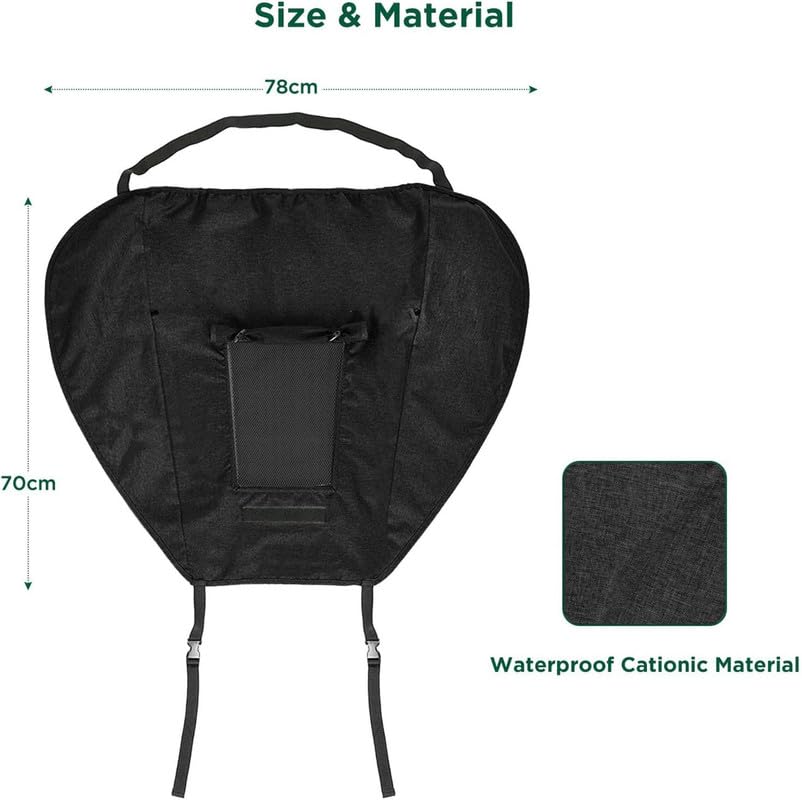 UPF 50+ UV Protection Stroller Sun Shade - Universal Cover With See Through, Waterproof and Breathable Extender, Baby Sun Protection Accessories