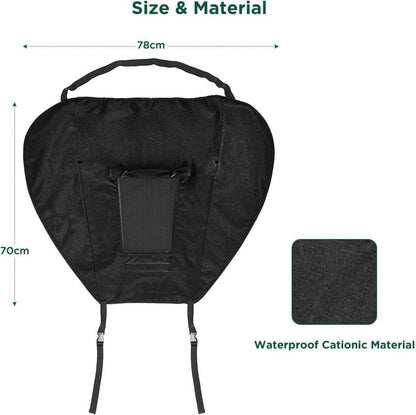 UPF 50+ UV Protection Stroller Sun Shade - Universal Cover With See Through, Waterproof and Breathable Extender, Baby Sun Protection Accessories