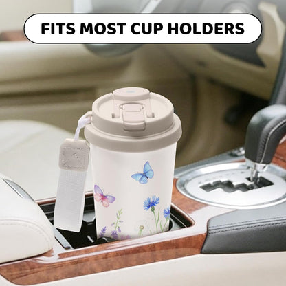 Cute Dog Gifts Stainless Steel 2-in-1 Lid Coffee Tumbler 19 oz Dog Paw Print Insulated Travel Coffee Mug Dogs Lovers Gifts for Women Birthday Christmas
