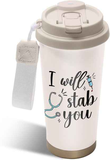 Cute Dog Gifts Stainless Steel 2-in-1 Lid Coffee Tumbler 19 oz Dog Paw Print Insulated Travel Coffee Mug Dogs Lovers Gifts for Women Birthday Christmas