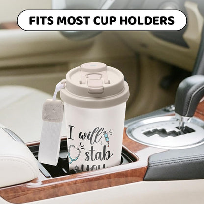Cute Dog Gifts Stainless Steel 2-in-1 Lid Coffee Tumbler 19 oz Dog Paw Print Insulated Travel Coffee Mug Dogs Lovers Gifts for Women Birthday Christmas