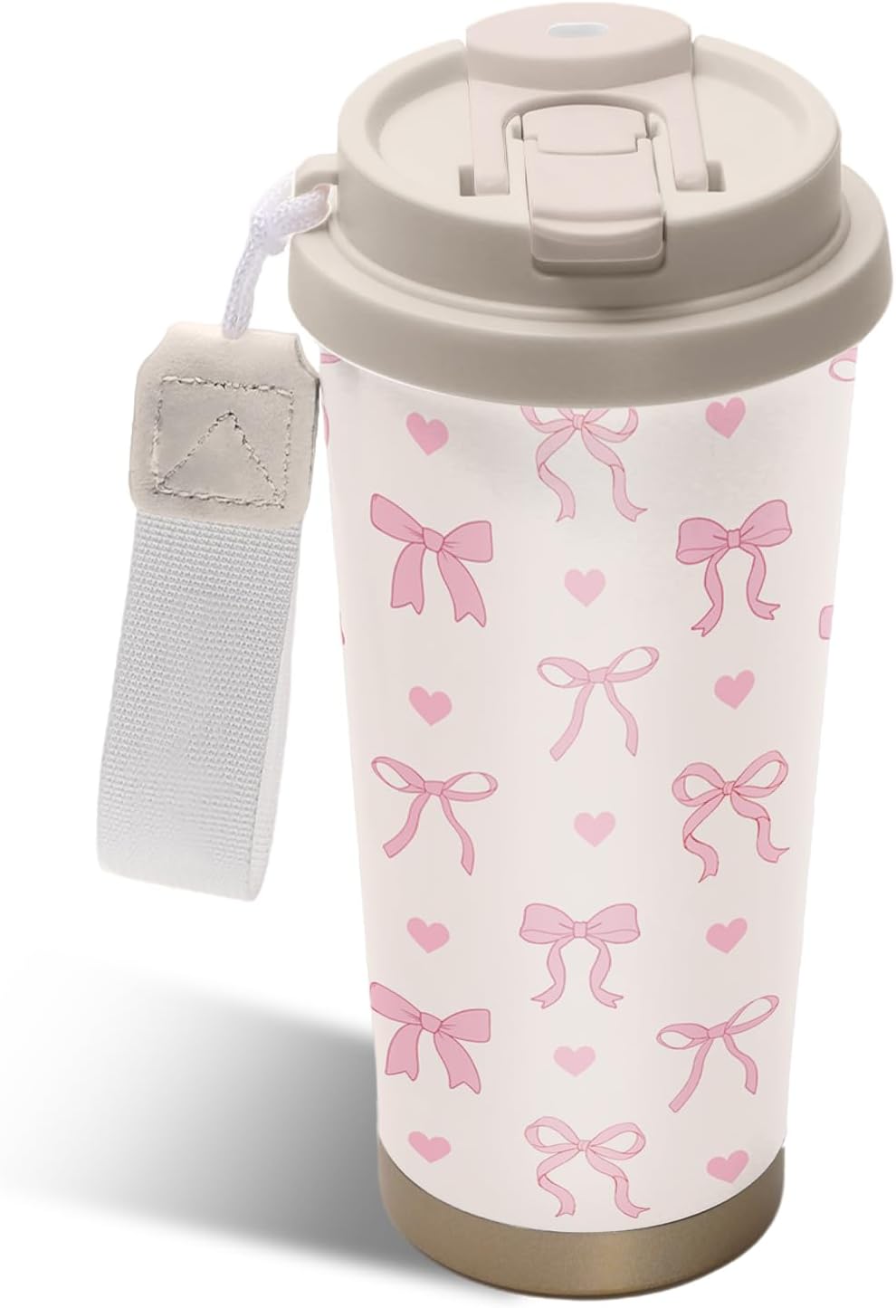 Cute Dog Gifts Stainless Steel 2-in-1 Lid Coffee Tumbler 19 oz Dog Paw Print Insulated Travel Coffee Mug Dogs Lovers Gifts for Women Birthday Christmas