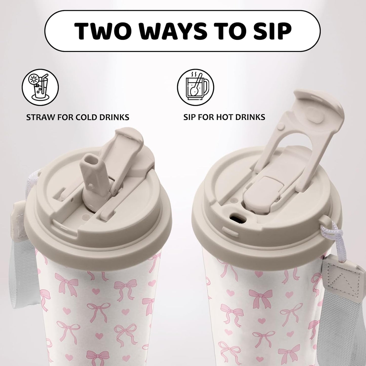 Cute Dog Gifts Stainless Steel 2-in-1 Lid Coffee Tumbler 19 oz Dog Paw Print Insulated Travel Coffee Mug Dogs Lovers Gifts for Women Birthday Christmas