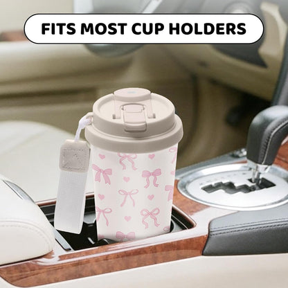 Cute Dog Gifts Stainless Steel 2-in-1 Lid Coffee Tumbler 19 oz Dog Paw Print Insulated Travel Coffee Mug Dogs Lovers Gifts for Women Birthday Christmas