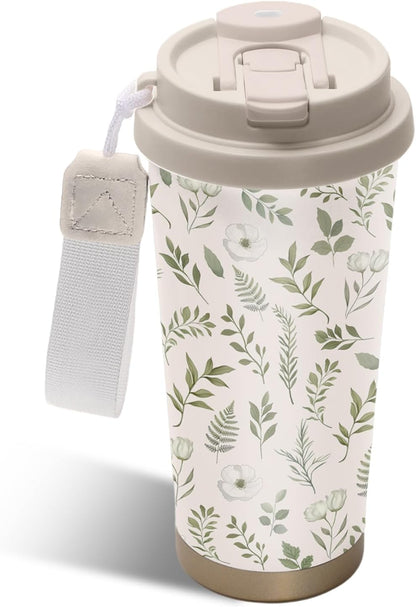 Cute Dog Gifts Stainless Steel 2-in-1 Lid Coffee Tumbler 19 oz Dog Paw Print Insulated Travel Coffee Mug Dogs Lovers Gifts for Women Birthday Christmas