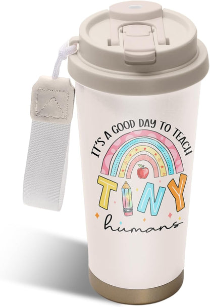 Cute Dog Gifts Stainless Steel 2-in-1 Lid Coffee Tumbler 19 oz Dog Paw Print Insulated Travel Coffee Mug Dogs Lovers Gifts for Women Birthday Christmas