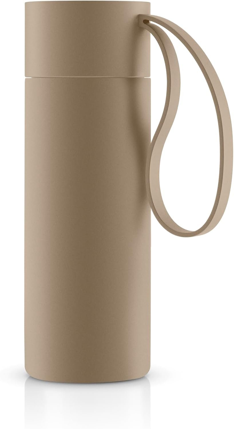 to Go Cup 0.35 L Vintage Brown | Double-Walled Thermo Cup with Vacuum Insulation | Stylish Danish Design with Practical Easy Grab Strap & Click Lid | Vintage Brown