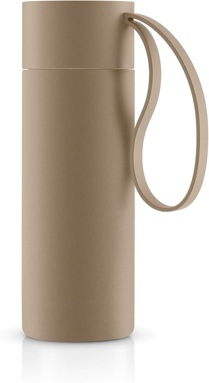to Go Cup 0.35 L Vintage Brown | Double-Walled Thermo Cup with Vacuum Insulation | Stylish Danish Design with Practical Easy Grab Strap & Click Lid | Vintage Brown