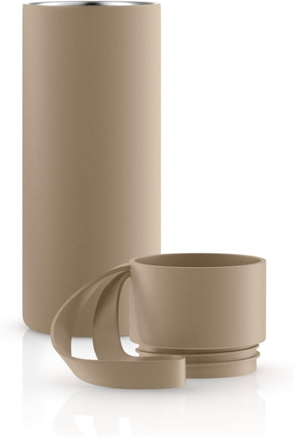 to Go Cup 0.35 L Vintage Brown | Double-Walled Thermo Cup with Vacuum Insulation | Stylish Danish Design with Practical Easy Grab Strap & Click Lid | Vintage Brown