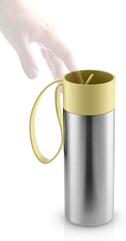 to Go Cup 0.35 L Vintage Brown | Double-Walled Thermo Cup with Vacuum Insulation | Stylish Danish Design with Practical Easy Grab Strap & Click Lid | Vintage Brown