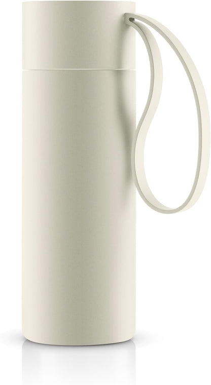 to Go Cup 0.35 L Vintage Brown | Double-Walled Thermo Cup with Vacuum Insulation | Stylish Danish Design with Practical Easy Grab Strap & Click Lid | Vintage Brown