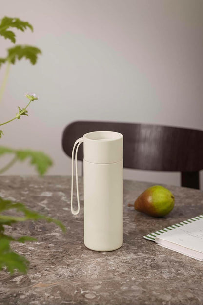 to Go Cup 0.35 L Vintage Brown | Double-Walled Thermo Cup with Vacuum Insulation | Stylish Danish Design with Practical Easy Grab Strap & Click Lid | Vintage Brown