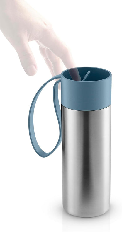 to Go Cup 0.35 L Vintage Brown | Double-Walled Thermo Cup with Vacuum Insulation | Stylish Danish Design with Practical Easy Grab Strap & Click Lid | Vintage Brown