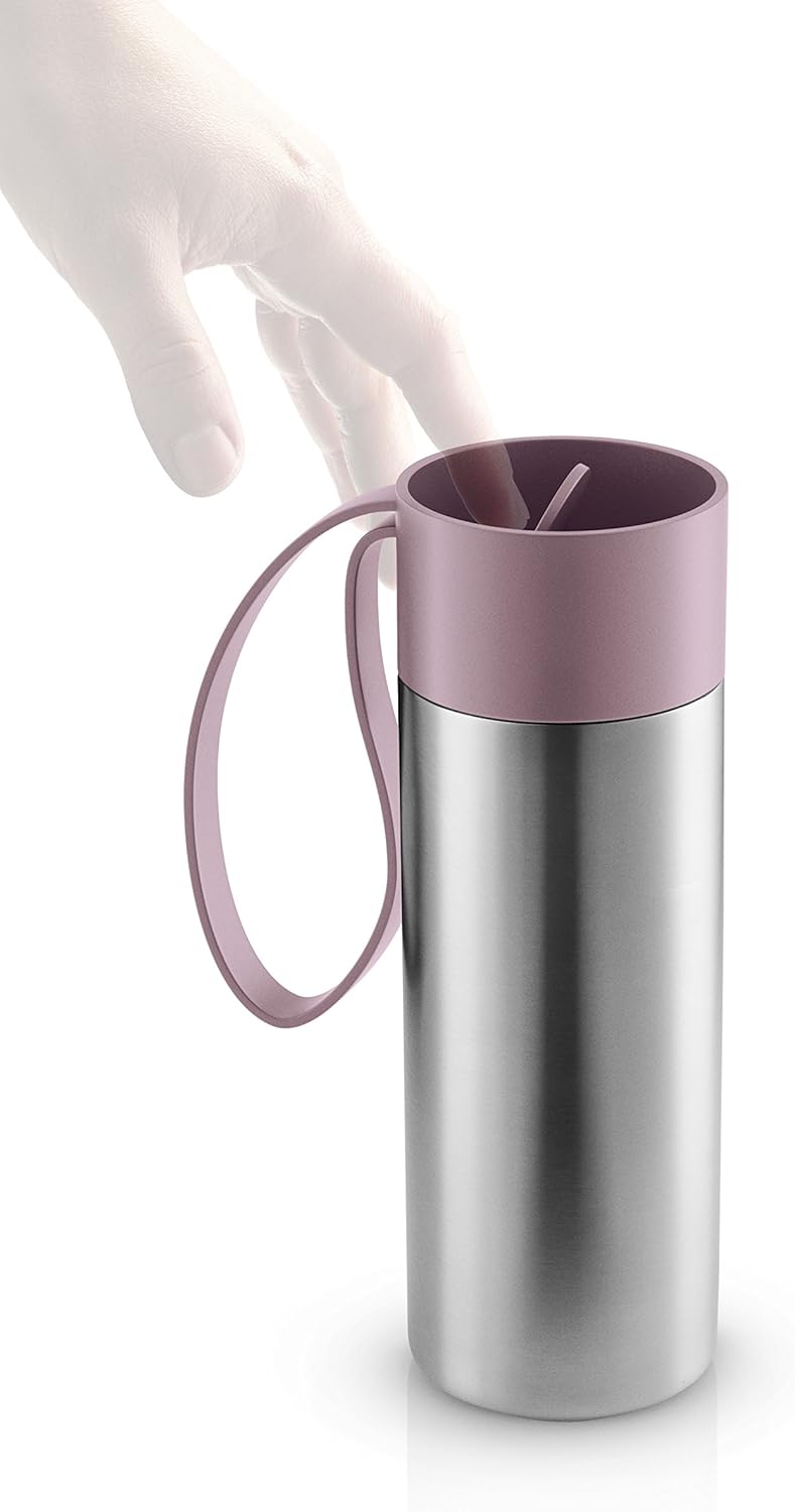 to Go Cup 0.35 L Vintage Brown | Double-Walled Thermo Cup with Vacuum Insulation | Stylish Danish Design with Practical Easy Grab Strap & Click Lid | Vintage Brown