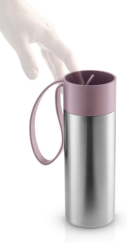 to Go Cup 0.35 L Vintage Brown | Double-Walled Thermo Cup with Vacuum Insulation | Stylish Danish Design with Practical Easy Grab Strap & Click Lid | Vintage Brown