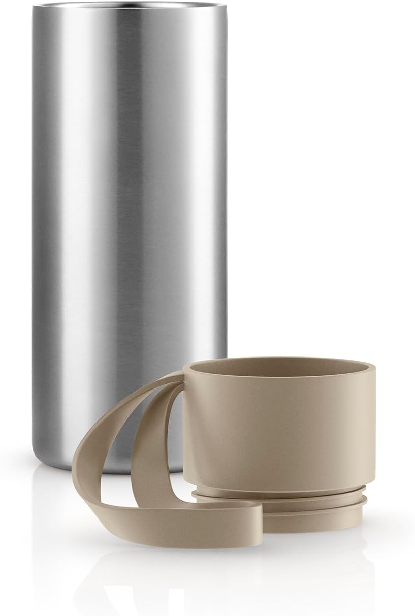 to Go Cup 0.35 L Vintage Brown | Double-Walled Thermo Cup with Vacuum Insulation | Stylish Danish Design with Practical Easy Grab Strap & Click Lid | Vintage Brown