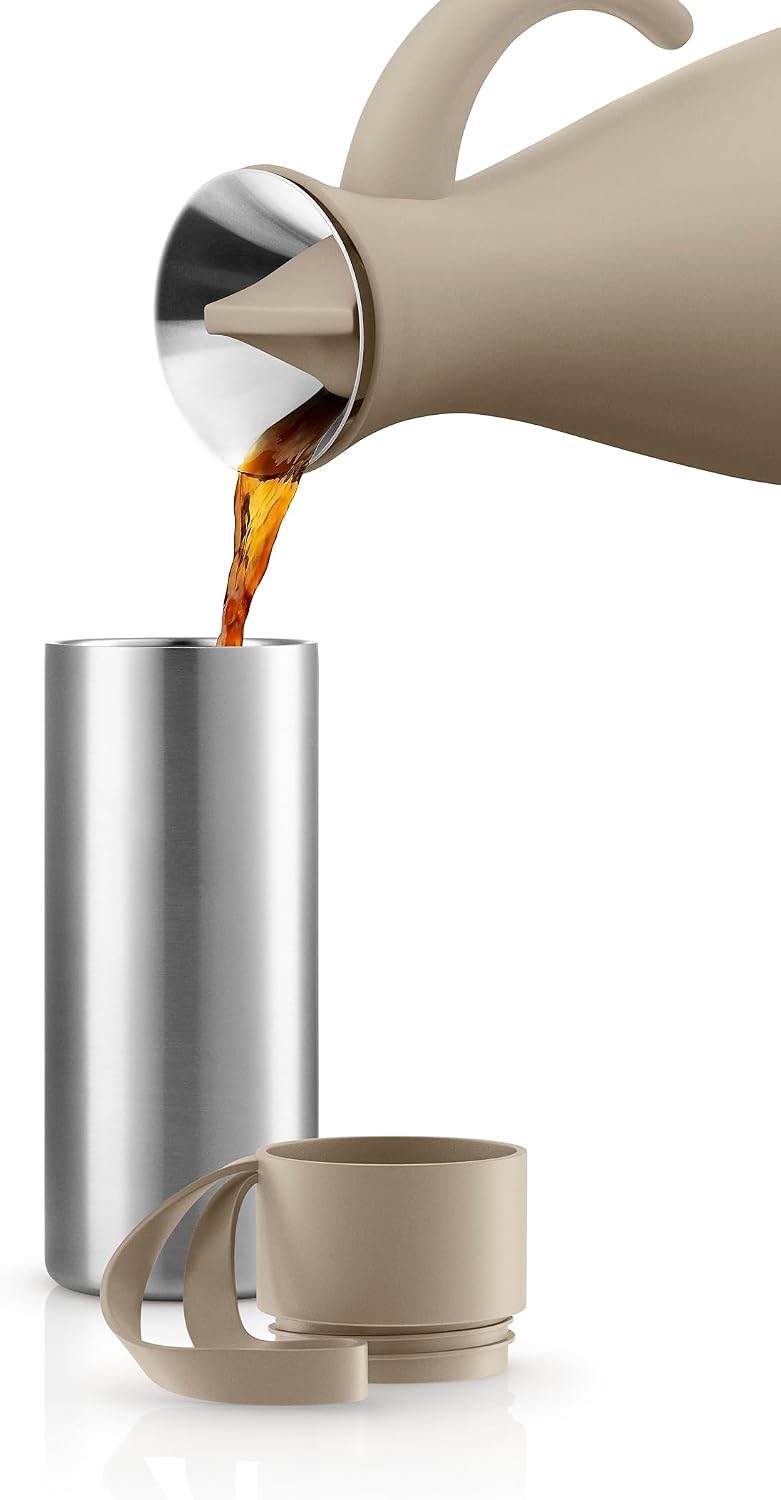 to Go Cup 0.35 L Vintage Brown | Double-Walled Thermo Cup with Vacuum Insulation | Stylish Danish Design with Practical Easy Grab Strap & Click Lid | Vintage Brown