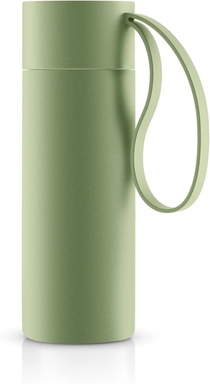 to Go Cup 0.35 L Vintage Brown | Double-Walled Thermo Cup with Vacuum Insulation | Stylish Danish Design with Practical Easy Grab Strap & Click Lid | Vintage Brown
