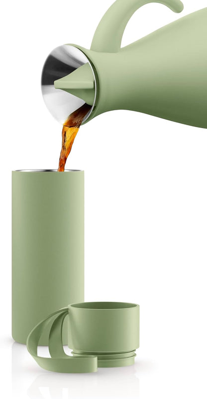 to Go Cup 0.35 L Vintage Brown | Double-Walled Thermo Cup with Vacuum Insulation | Stylish Danish Design with Practical Easy Grab Strap & Click Lid | Vintage Brown