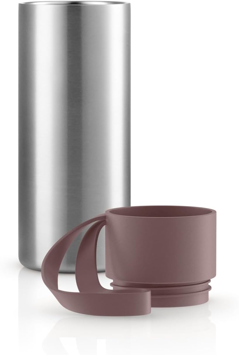 to Go Cup 0.35 L Vintage Brown | Double-Walled Thermo Cup with Vacuum Insulation | Stylish Danish Design with Practical Easy Grab Strap & Click Lid | Vintage Brown