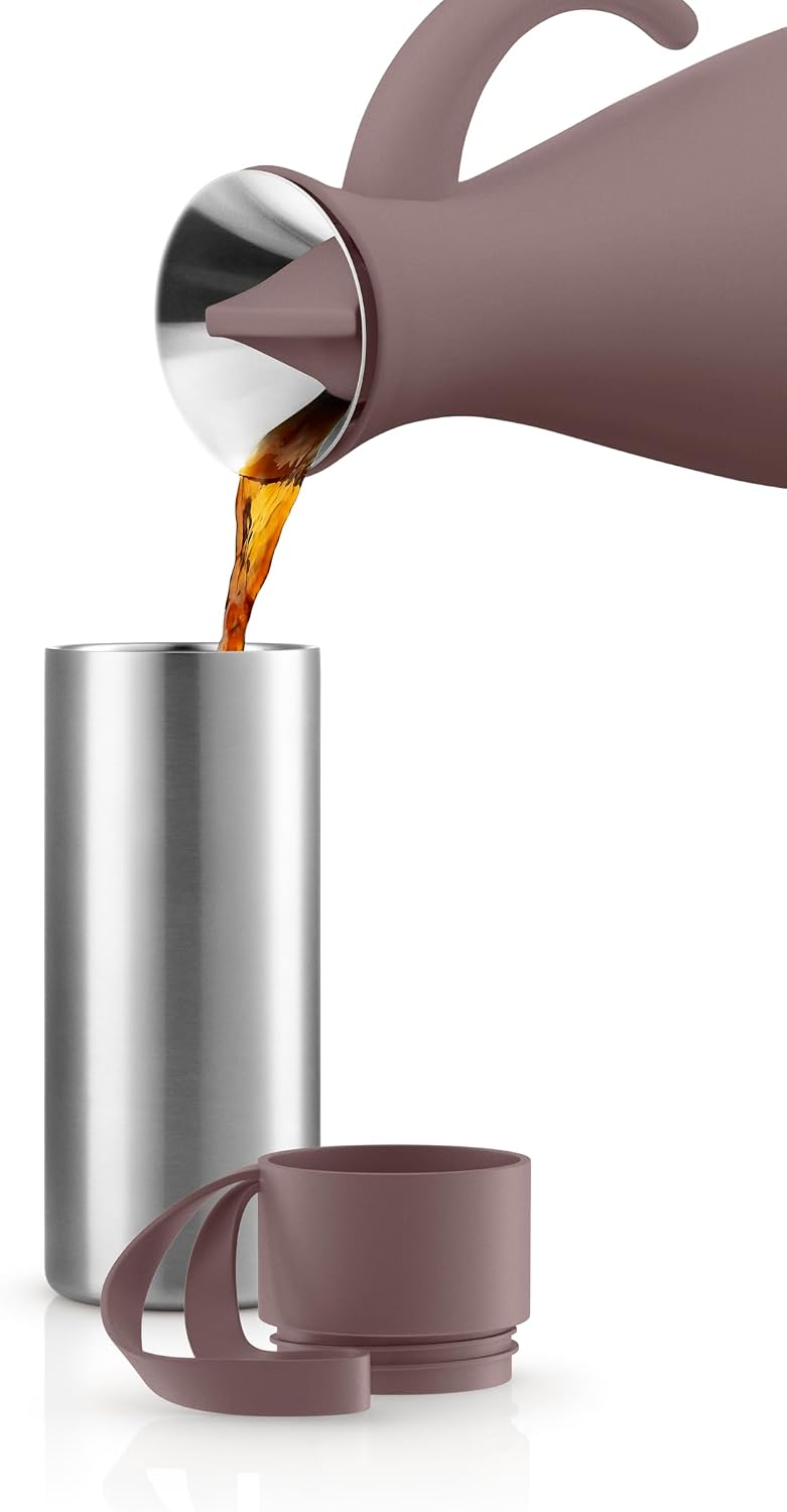 to Go Cup 0.35 L Vintage Brown | Double-Walled Thermo Cup with Vacuum Insulation | Stylish Danish Design with Practical Easy Grab Strap & Click Lid | Vintage Brown