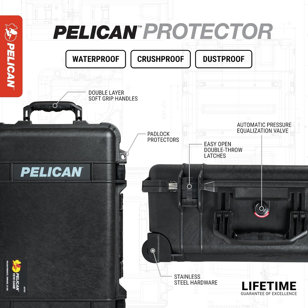 1560 Case No Foam (Black)