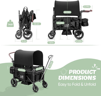Wagon Stroller for 2 Kids,Stroller Wagon,Premium Wagon for Kids