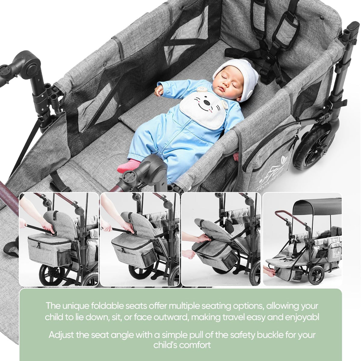 Wagon Stroller for 2 Kids,Stroller Wagon,Premium Wagon for Kids
