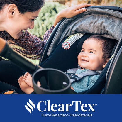 Chicco KeyFit Max Zip ClearTex Infant Car Seat with Base, Rear-Facing