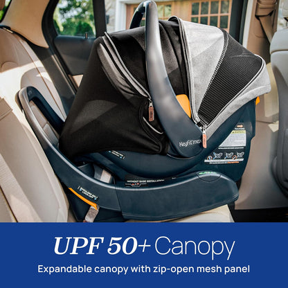 Chicco KeyFit Max Zip ClearTex Infant Car Seat with Base, Rear-Facing