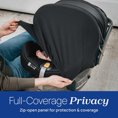 Chicco KeyFit Max Zip ClearTex Infant Car Seat with Base, Rear-Facing