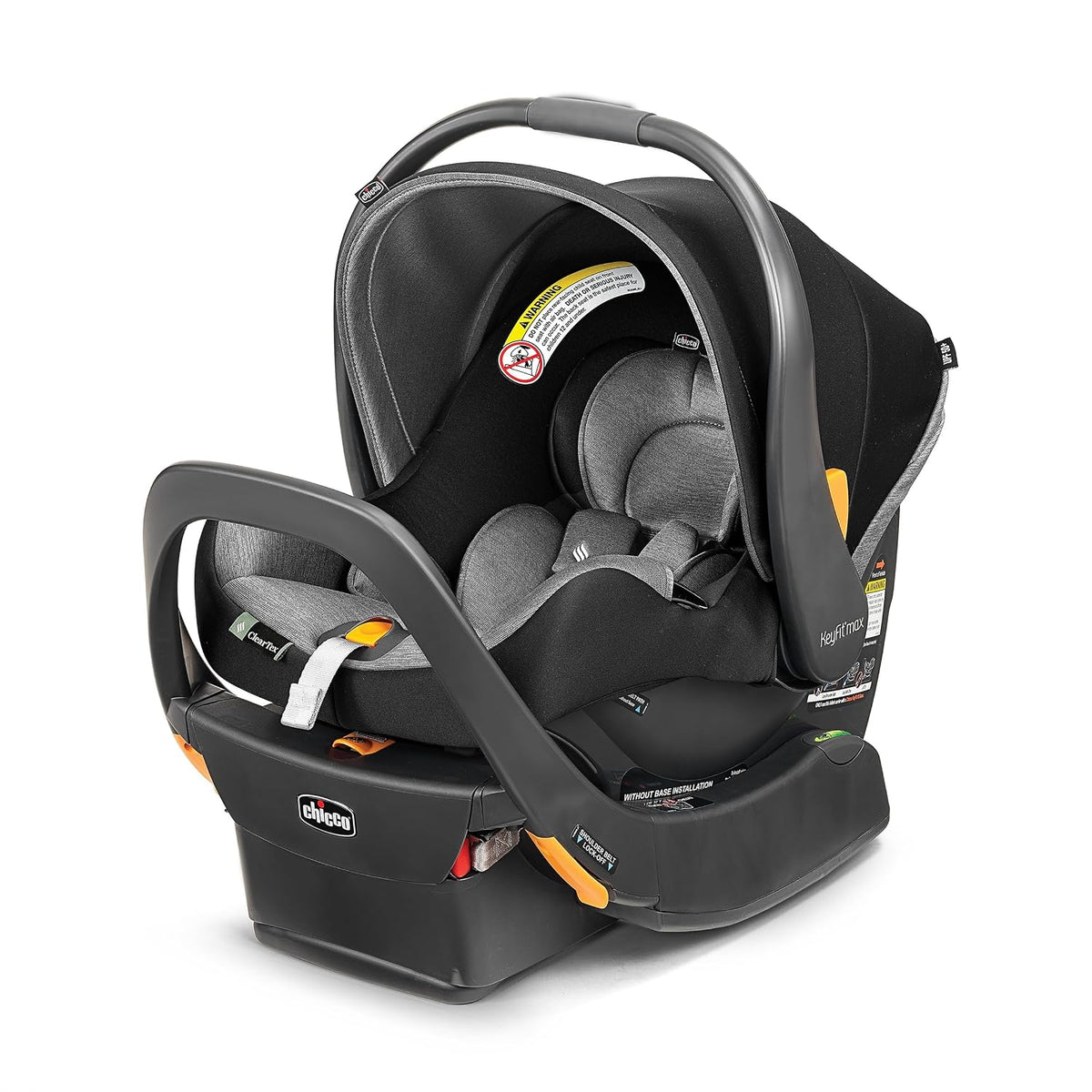 Chicco KeyFit Max Zip ClearTex Infant Car Seat with Base, Rear-Facing