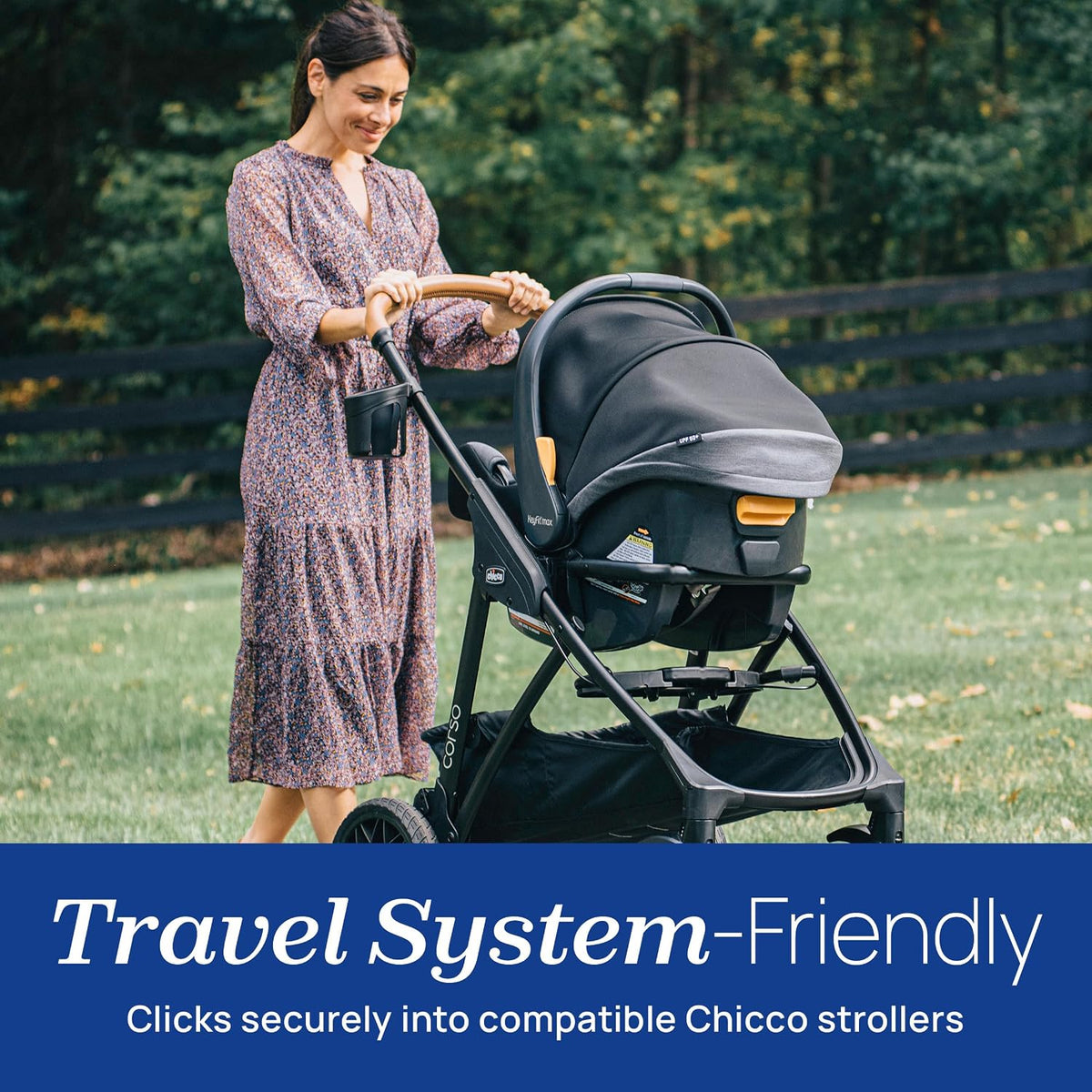 Chicco KeyFit Max Zip ClearTex Infant Car Seat with Base, Rear-Facing
