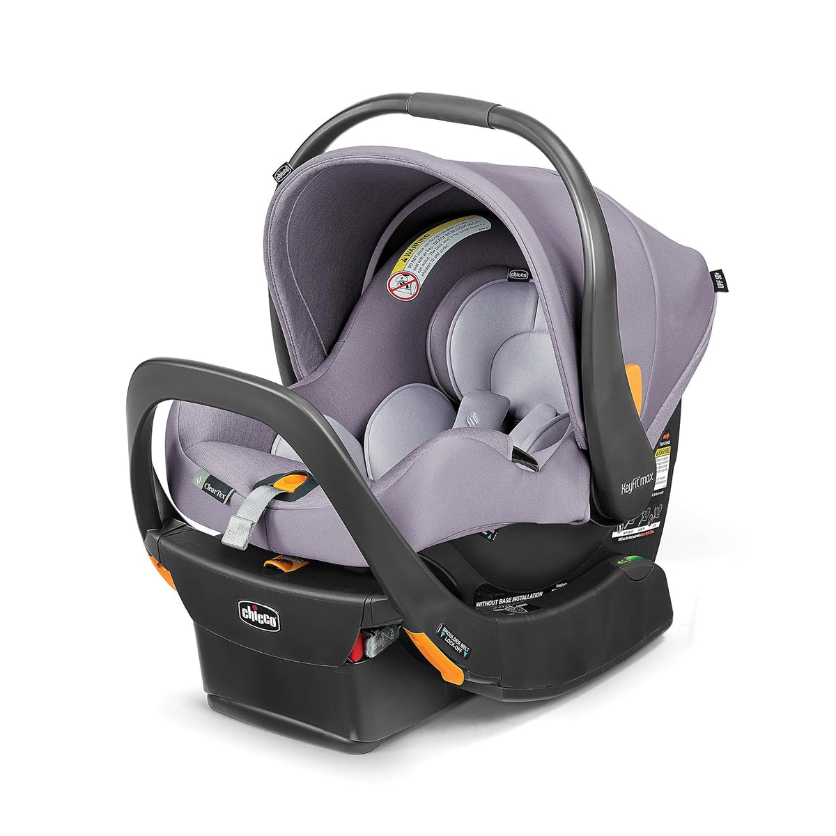 Chicco KeyFit Max Zip ClearTex Infant Car Seat with Base, Rear-Facing