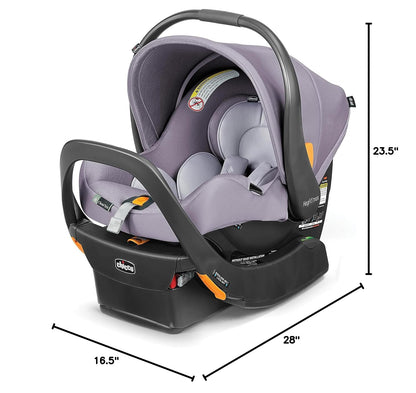 Chicco KeyFit Max Zip ClearTex Infant Car Seat with Base, Rear-Facing