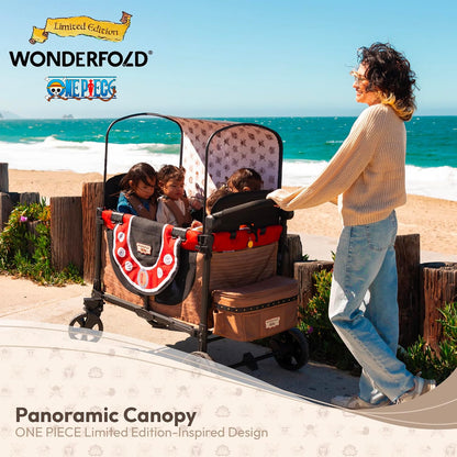 Flex Canopy - Stroller Wagon Canopy - UV Protection - Overhead Attachment & Stroller Wagon Sun Shade - Fits W4 OG - Black