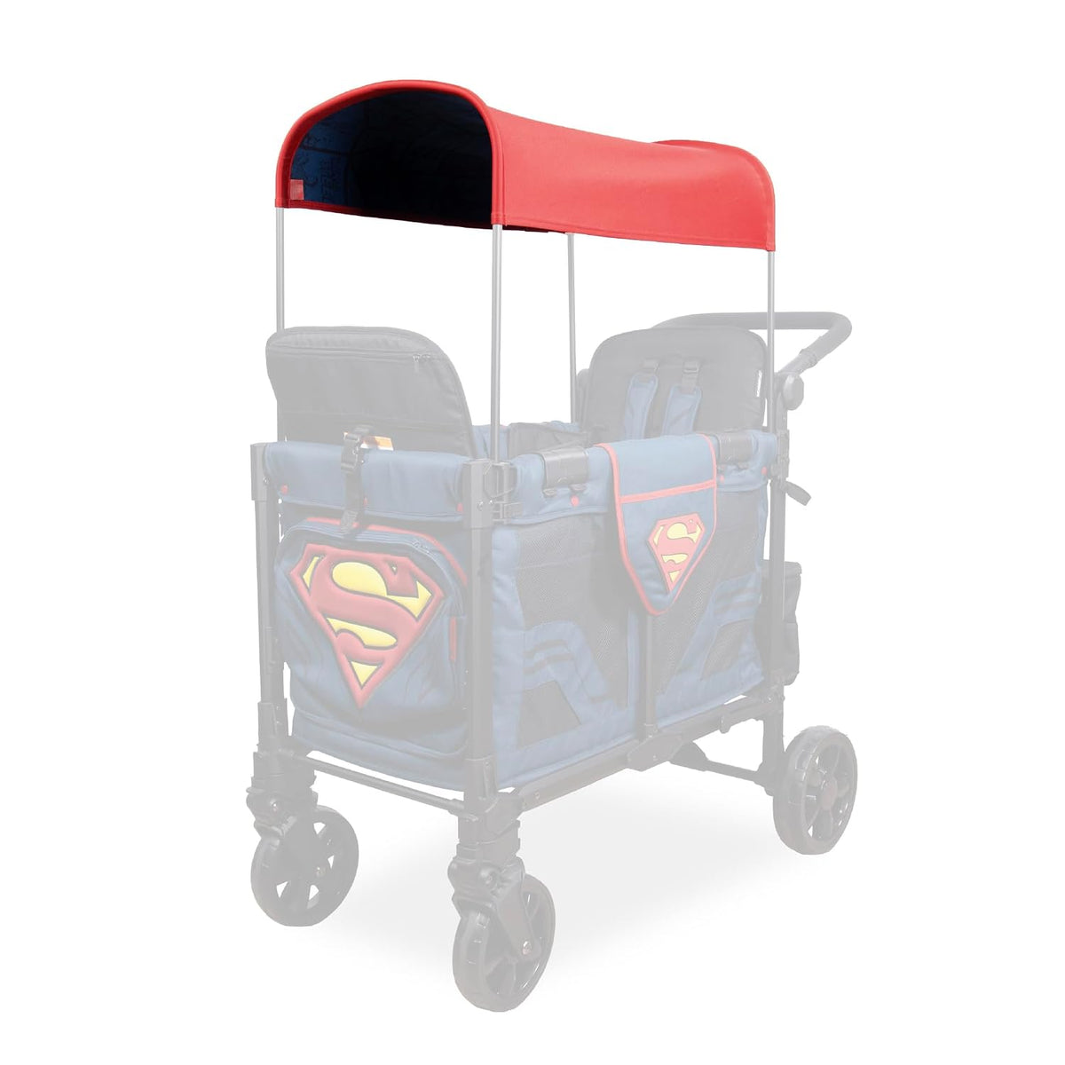 Flex Canopy - Stroller Wagon Canopy - UV Protection - Overhead Attachment & Stroller Wagon Sun Shade - Fits W4 OG - Black