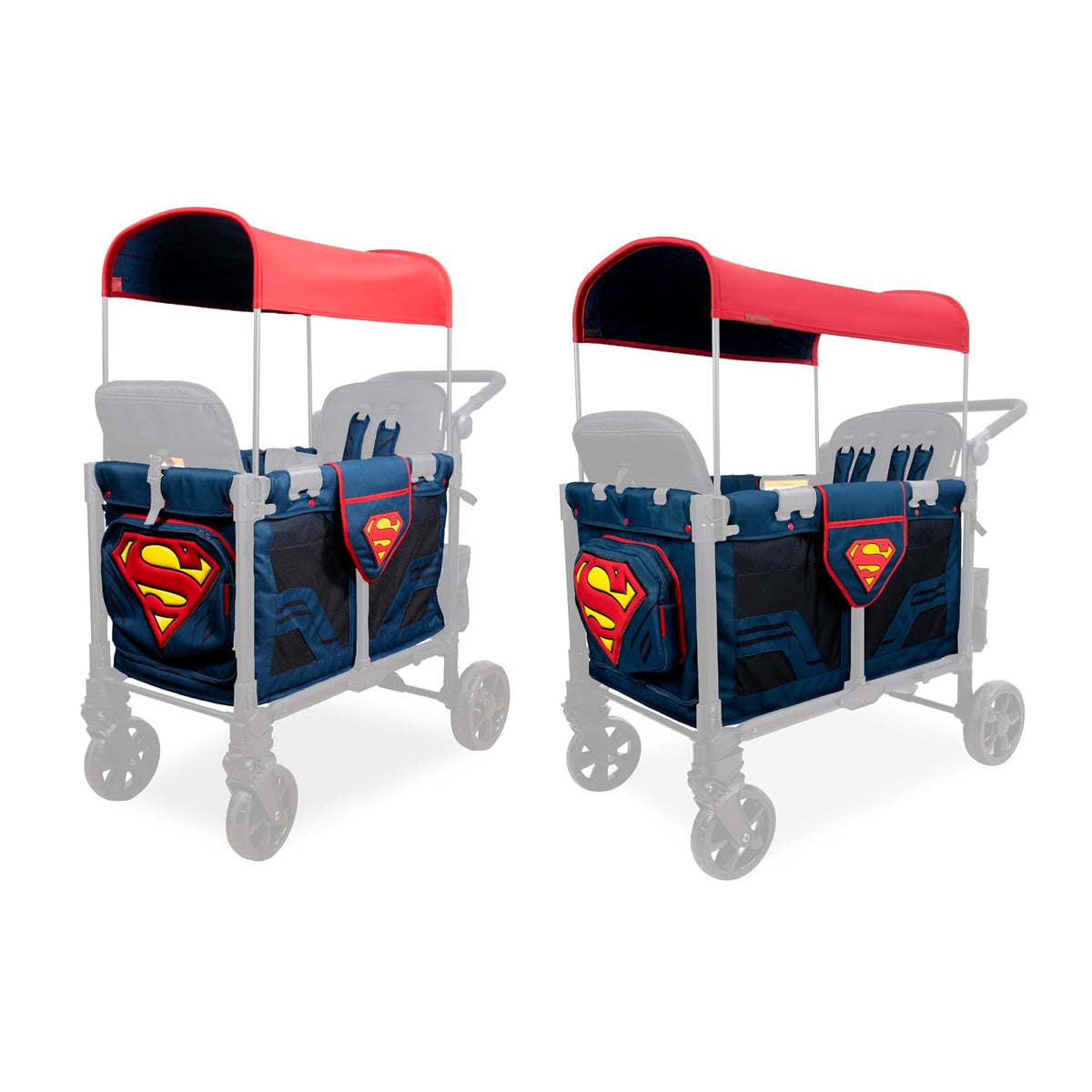 Flex Canopy - Stroller Wagon Canopy - UV Protection - Overhead Attachment & Stroller Wagon Sun Shade - Fits W4 OG - Black