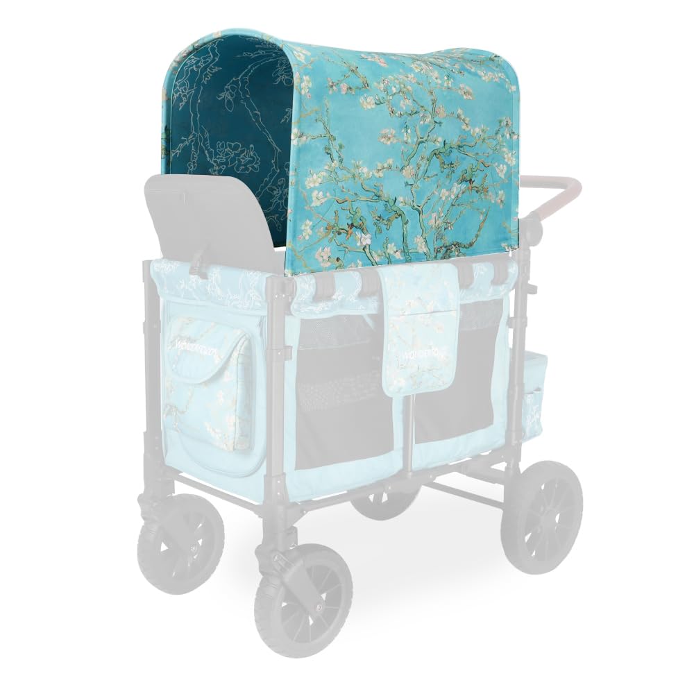 Flex Canopy - Stroller Wagon Canopy - UV Protection - Overhead Attachment & Stroller Wagon Sun Shade - Fits W4 OG - Black