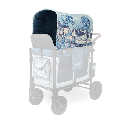 Flex Canopy - Stroller Wagon Canopy - UV Protection - Overhead Attachment & Stroller Wagon Sun Shade - Fits W4 OG - Black